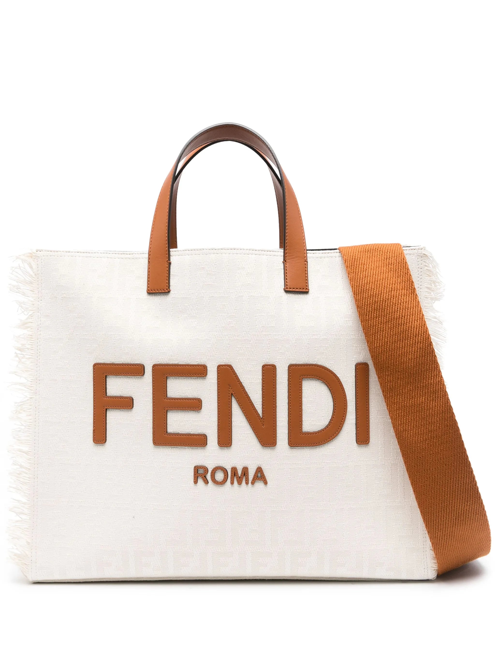 トートバッグ Fendi Tote Bag Fendi Jacquard-logo Canvas Tote Bag | Fendi Man collection