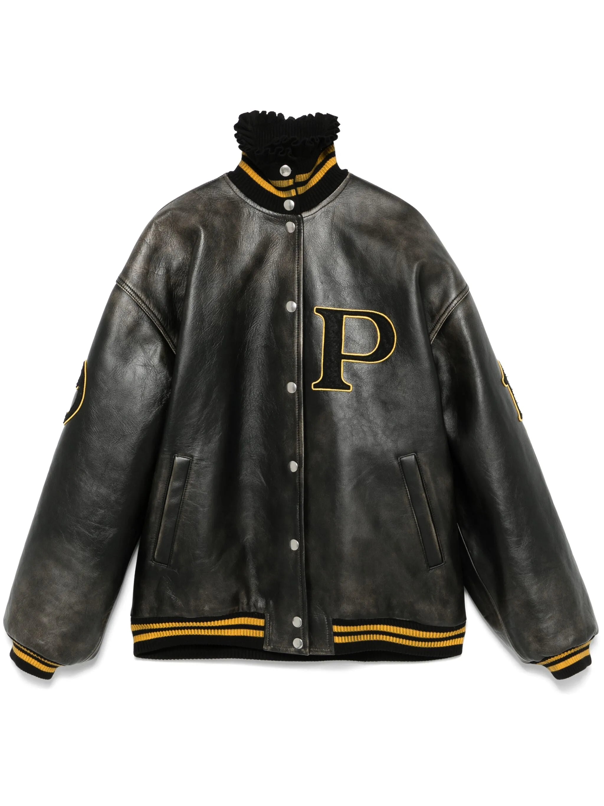 Prada Leather Bomber Jacket | Prada Woman collection