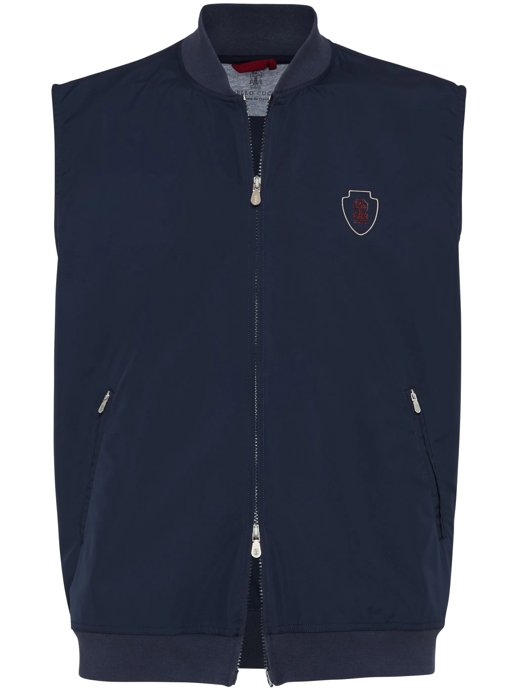 【関税＆送料込み】Brunello Cucinelli Nylon Padded Vest Padded vest in blue - Brunello Cucinelli | Mytheresa
