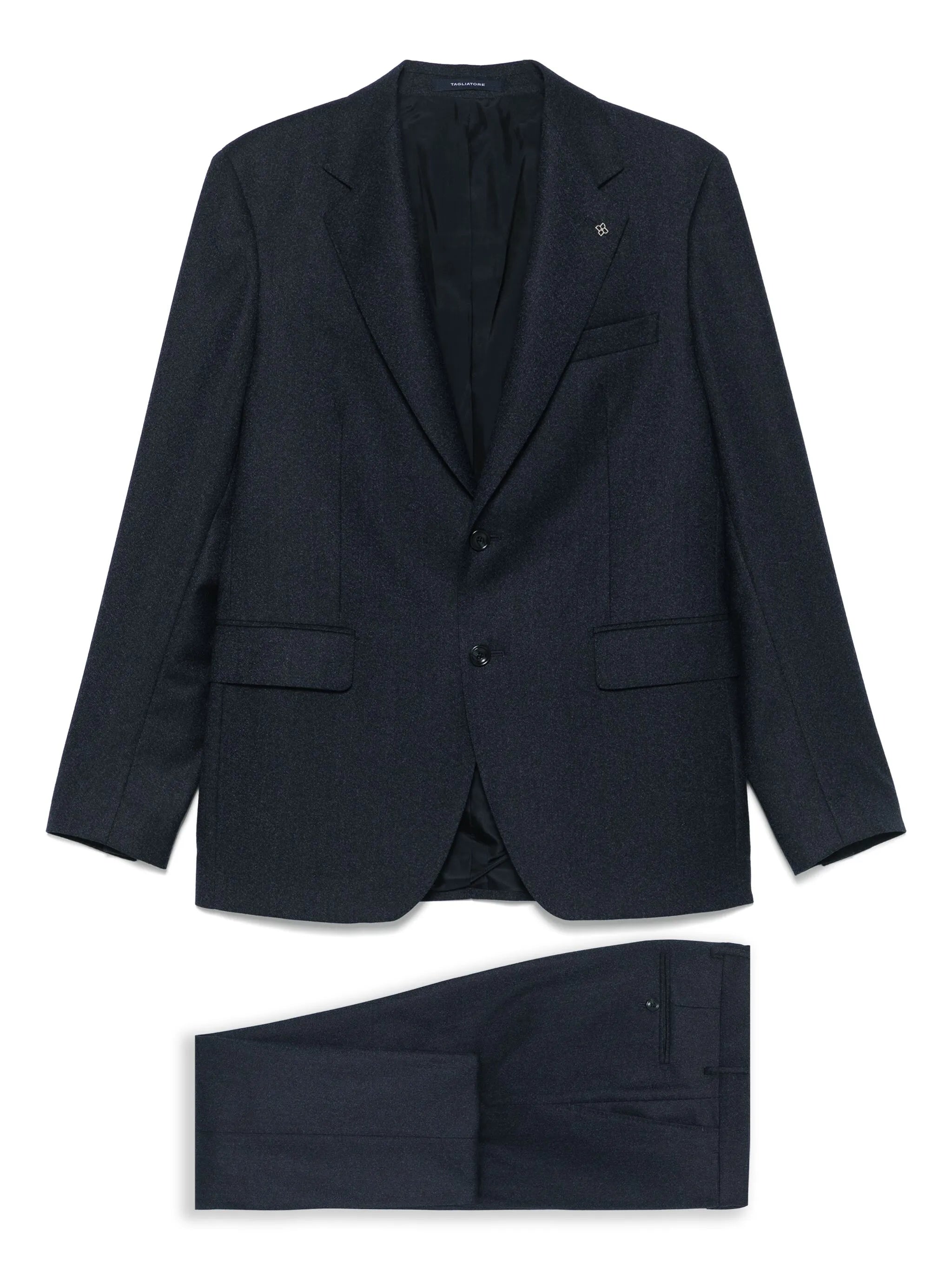 セットアップ Tagliatore Stretch Virgin Wool Suit Tagliatore Virgin Wool Suit | Black | FARFETCH