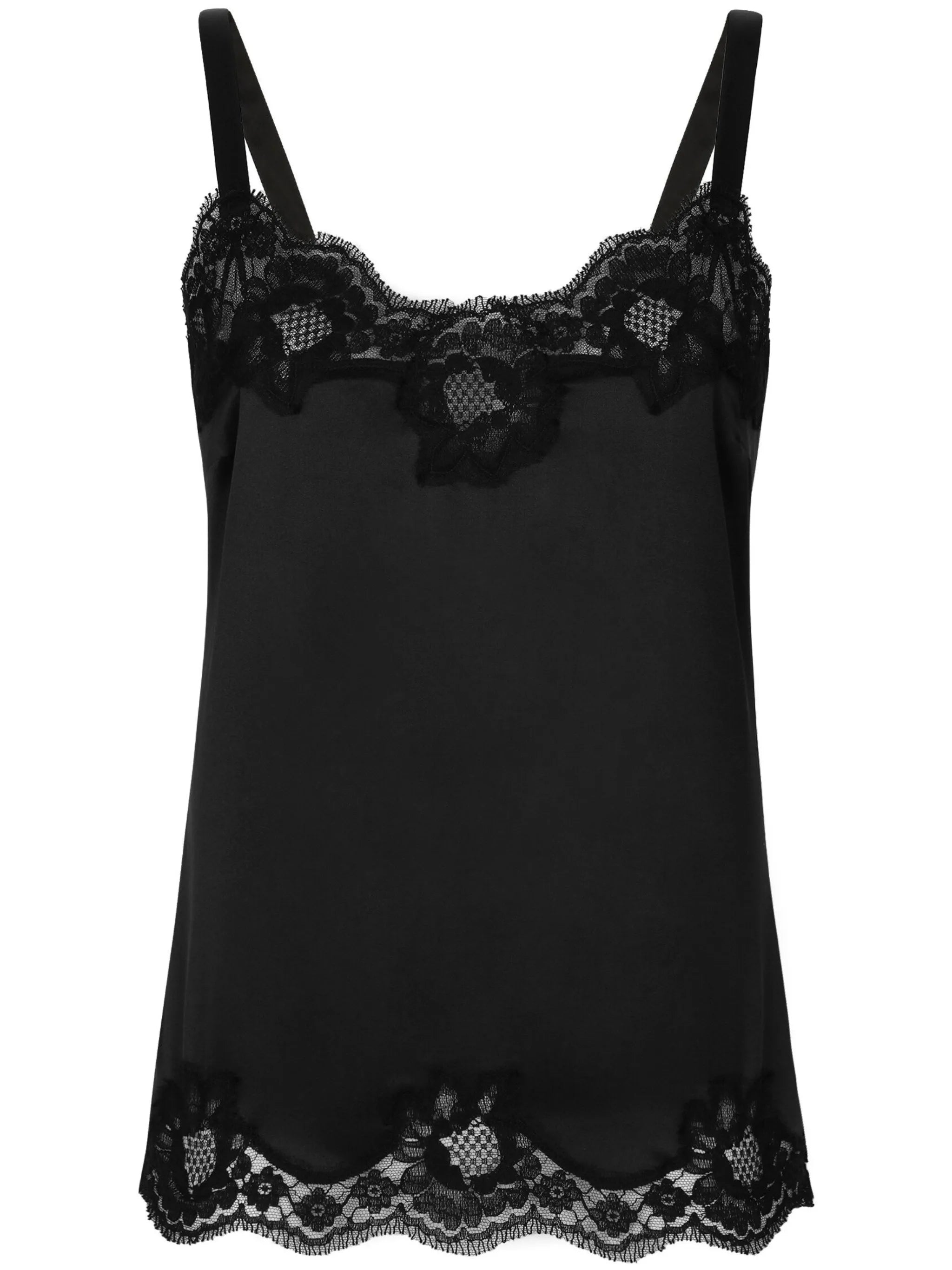 Lace-trim Cami Top | Dolce & Gabbana Woman collection