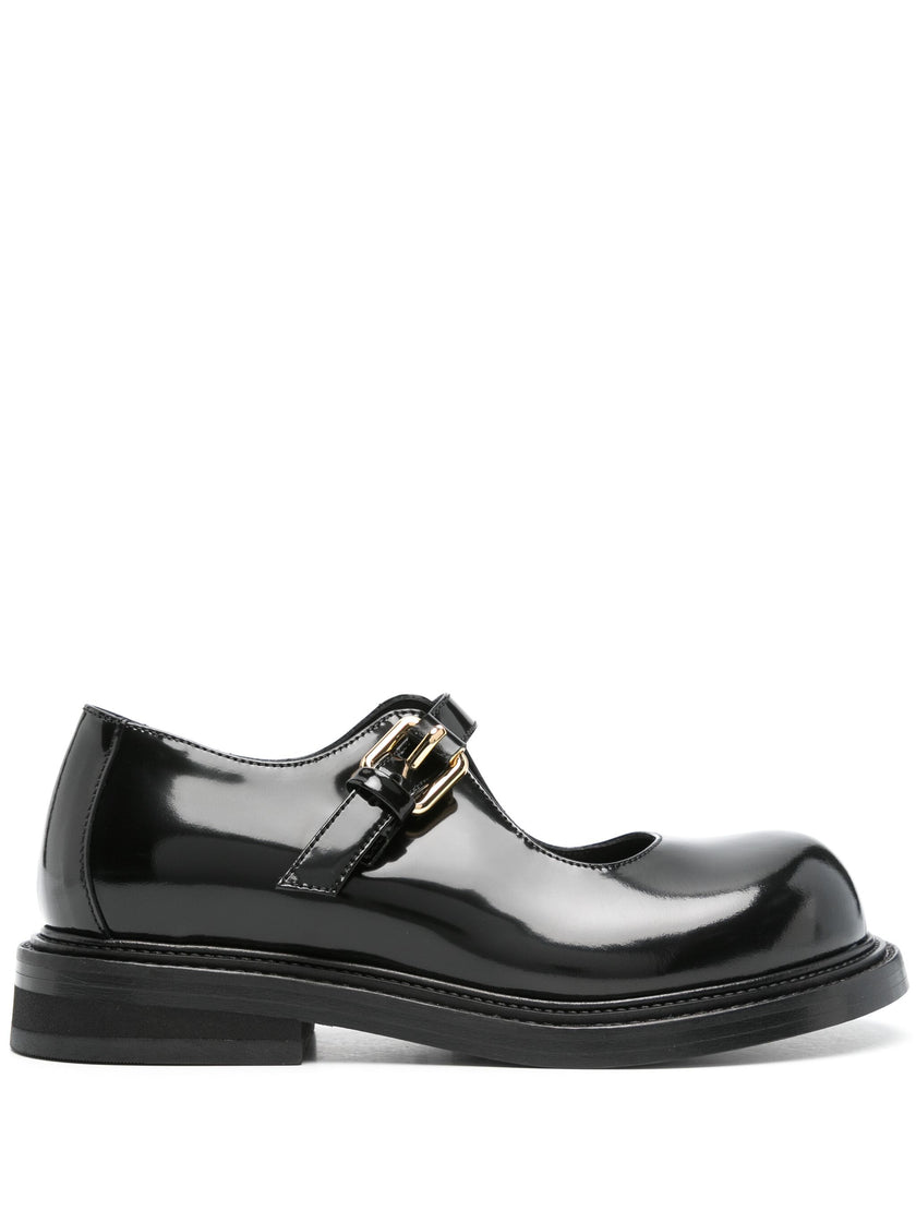 Moschino Leather Mary Jane Flats Moschino Woman collection