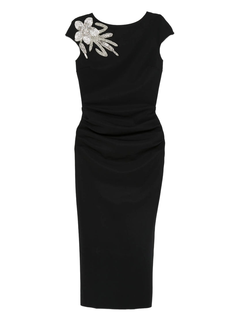 knee length dresses for ladies Chiara Boni Hesup Cap-sleeve Midi Dress | Chiara Boni Woman collection