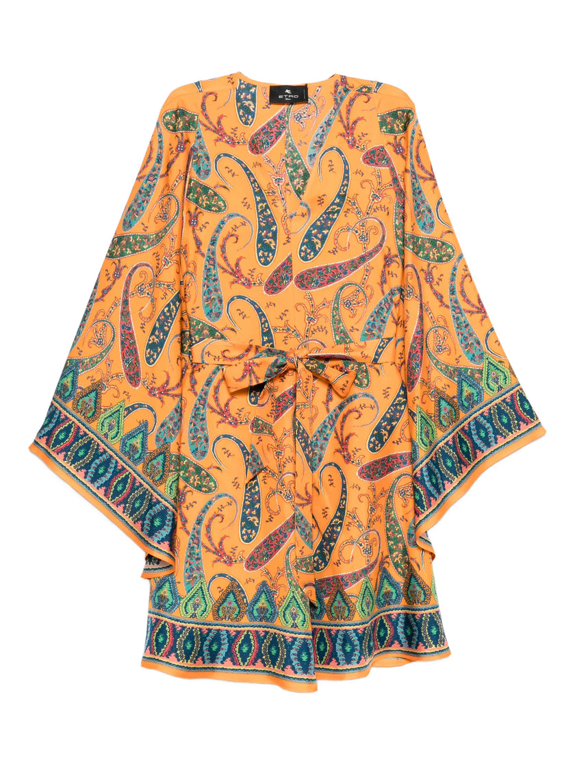 Etro Paisley Tie-waist Silk Dress | Etro Woman collection Etro Paisley Tie-waist Silk Dress | Etro Woman collection