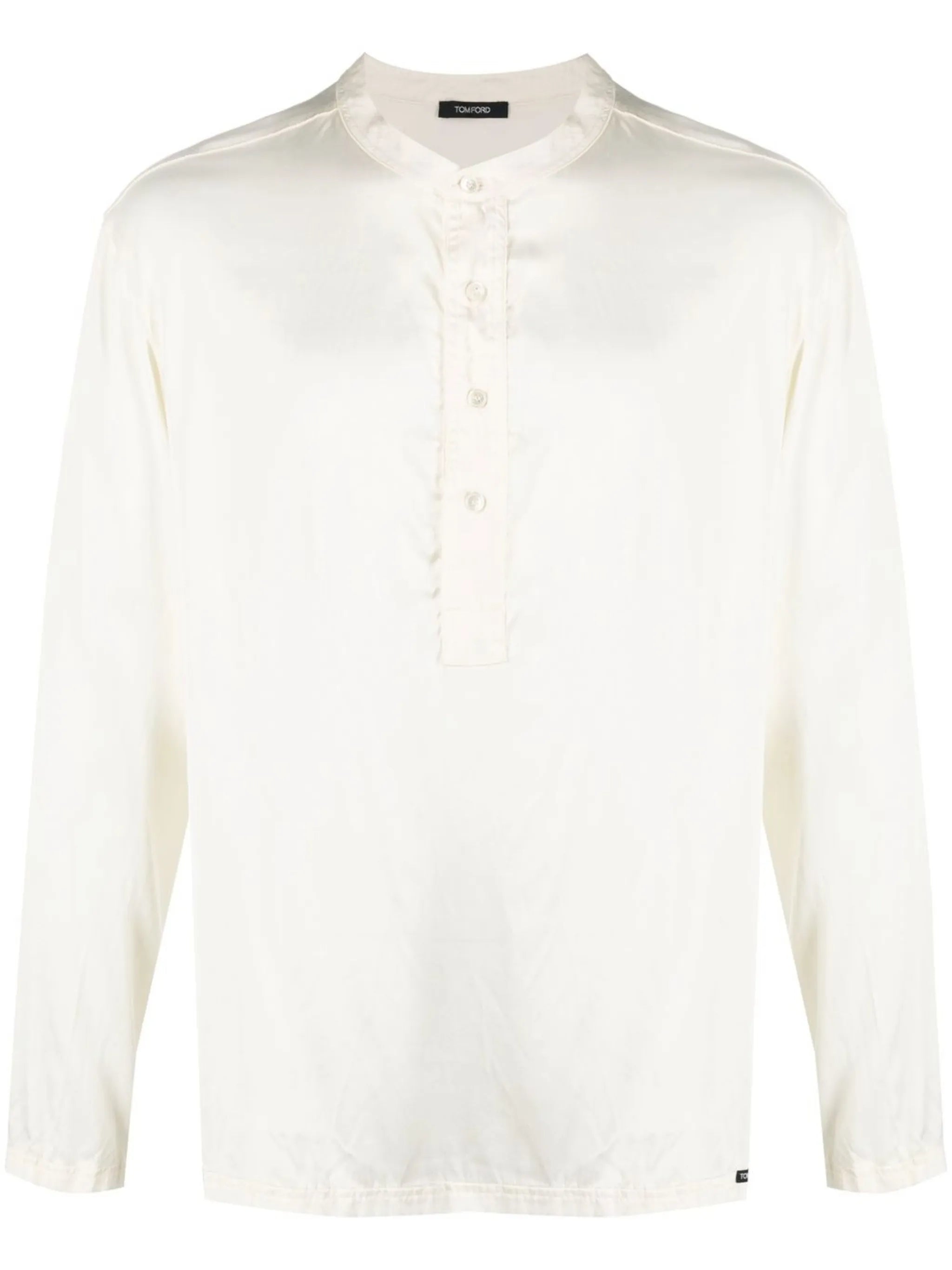 Button placket Satin Shirt