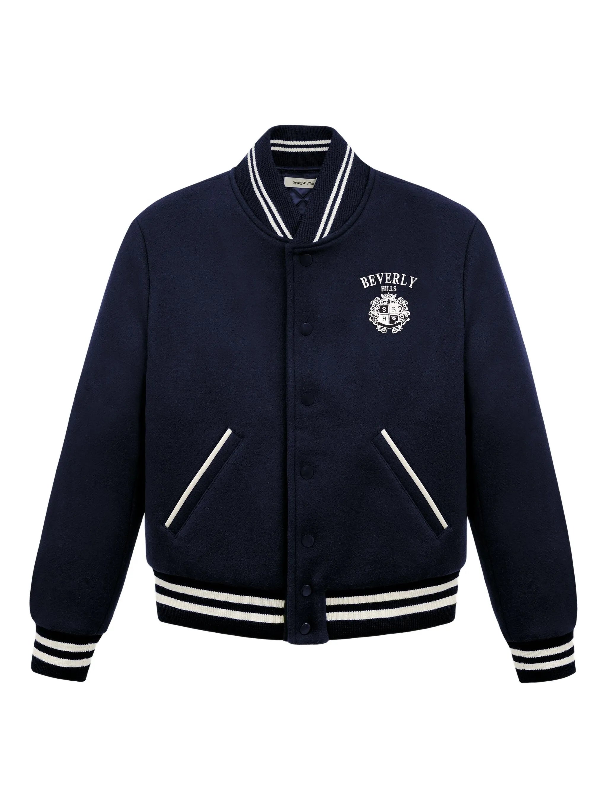 & Striped Embroidered Jacket