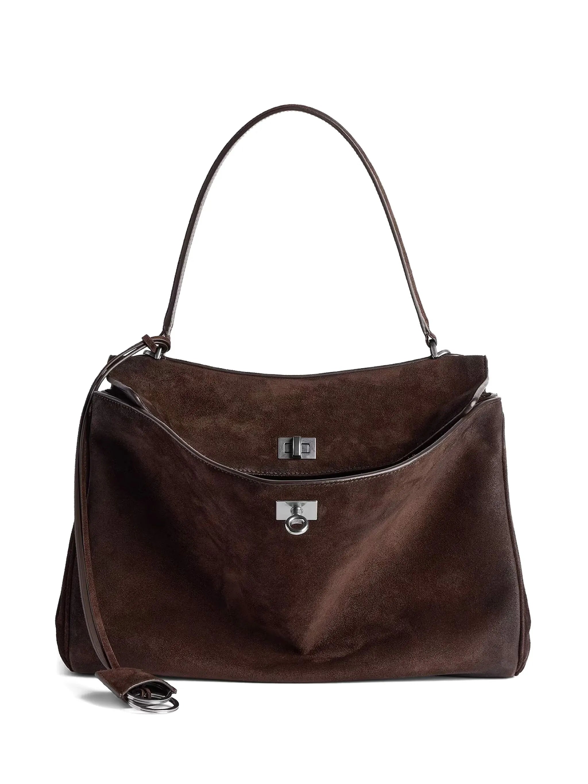 Balenciaga Rodeo Top-handle Suede Bag