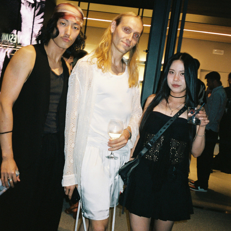 The Ann Demeulemeester team attending the AW25 event at Eraldo Store Jesolo.