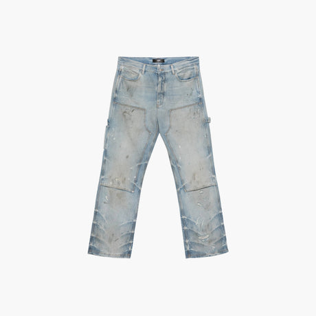 Blue straight leg carpenter jeans by Amiri