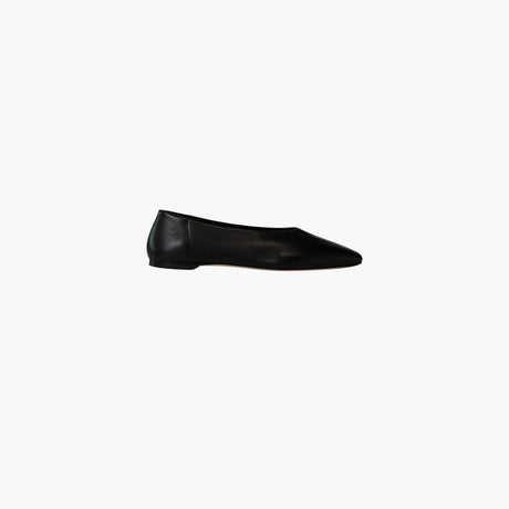 Black Slip ballerina flats by Toteme