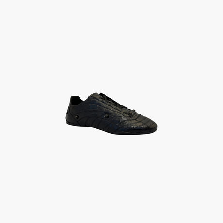 Black textured leather sneakers by Balenciaga