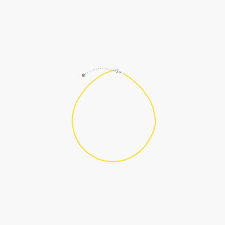 Yellow beaded necklace by Collanine Colorate jewelry collection