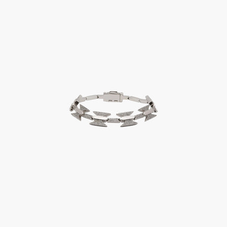 Silver wire bracelet with Razor details by Darkai