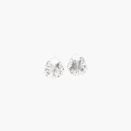 Silver-tone leaf motif Iris earrings by Cult Gaia