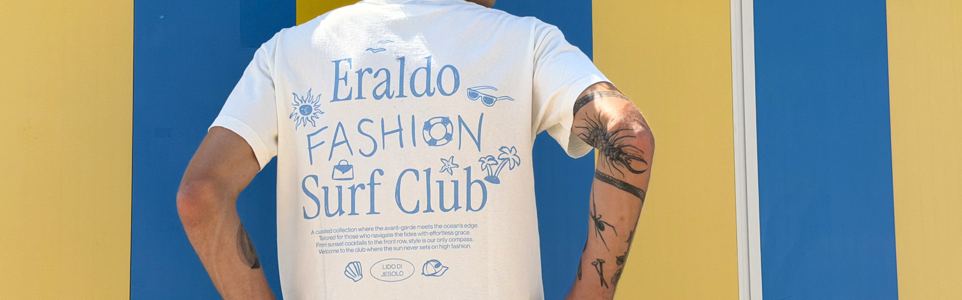 Men's Fall Winter 2026 new arrivals featuring the Eraldo white graphic print T-shirt