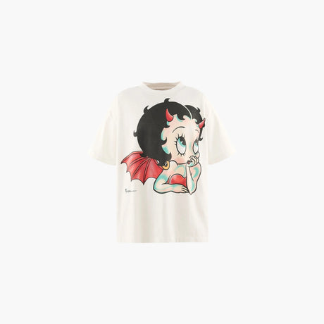 Black Betty Boop Devil graphic print T-shirt by Saint Mxxxxxx for men