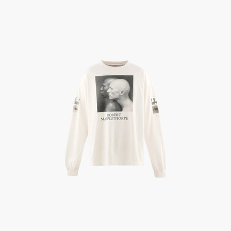 White and black Graphic print long-sleeve T-shirt by Saint Mxxxxxx for men