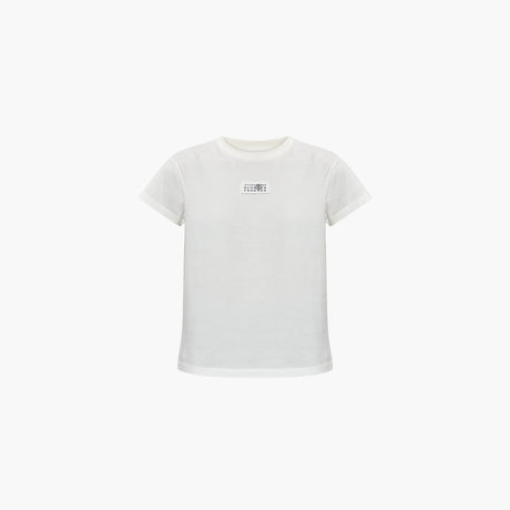 White logo patch T-shirt by MM6 Maison Margiela