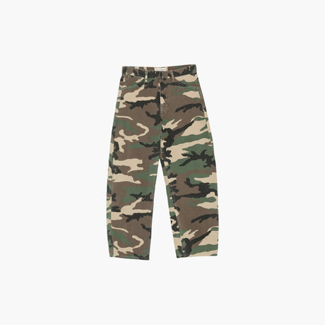 Khaki green camouflage print wide leg trousers by Nili Lotan