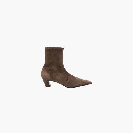 Brown leather slingback pumps by Khaite for women