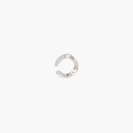 Silver maxi twisted ear cuff by Lag World jewelry collection