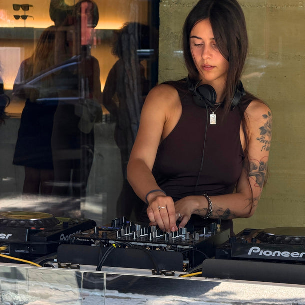DJ set during The Andamane AW26 A Morning by the Sea event at Eraldo Store Jesolo.