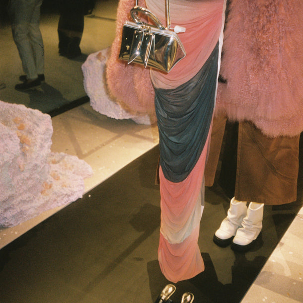 Mannequin wearing pieces from The Attico new collection during the Vista Mare 2024 event at Eraldo Store Jesolo.